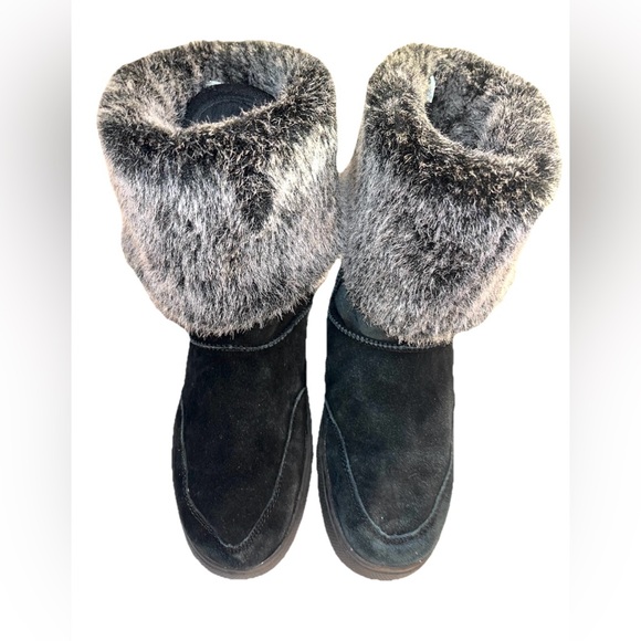 unbranded Shoes - Women Winter Warm Leather Ankle  Boots Size 9. Leather Upper, Faux Fur Man Made